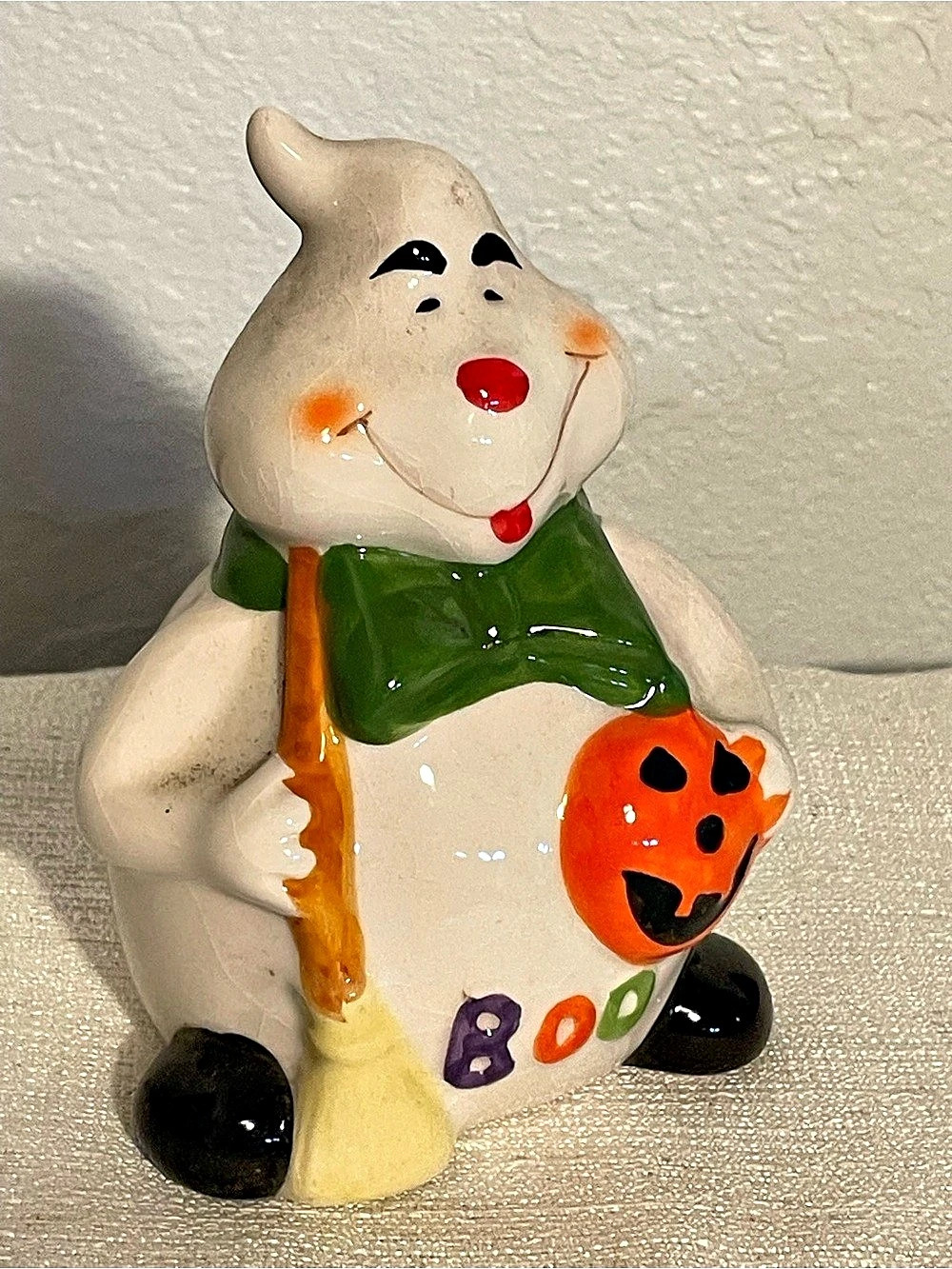 Ceramic Halloween Ghost Pumpkin Decor
